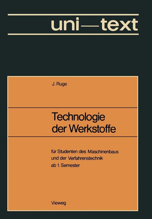 Produktbild: Technologie der Werkstoffe