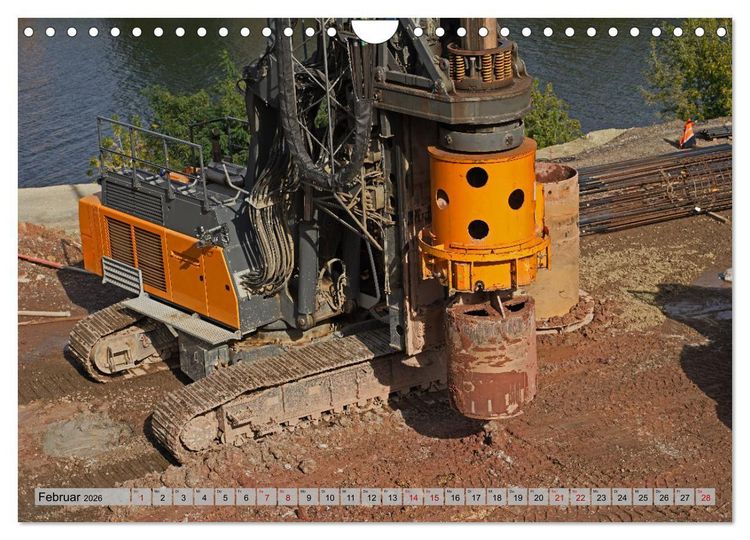 Produktbild: Die Saalequerung Salzm&uuml;nde &ndash; Br&uuml;ckenbau der A143 (Wandkalender 2026 DIN A4 quer), CALVENDO Monatskalender