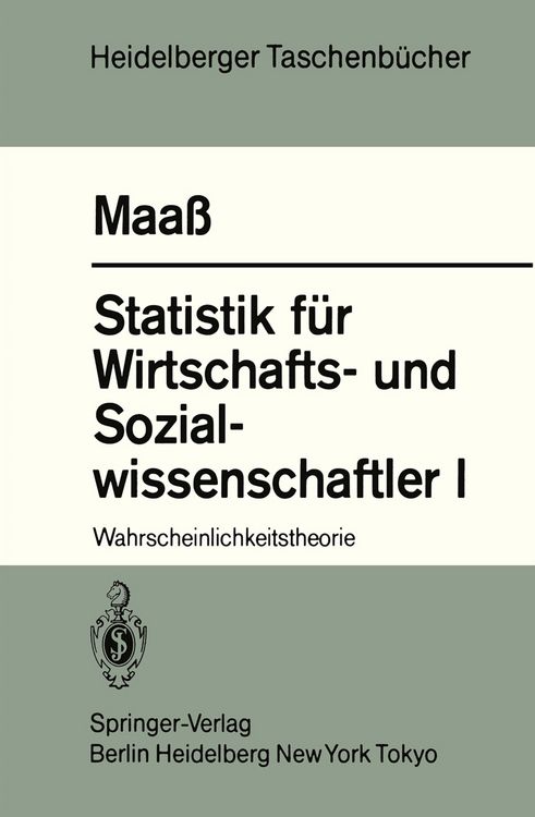 Produktbild: Statistik f&uuml;r Wirtschafts- und Sozialwissenschaftler I