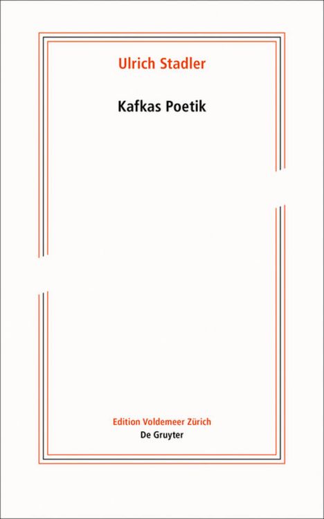 Produktbild: Kafkas Poetik