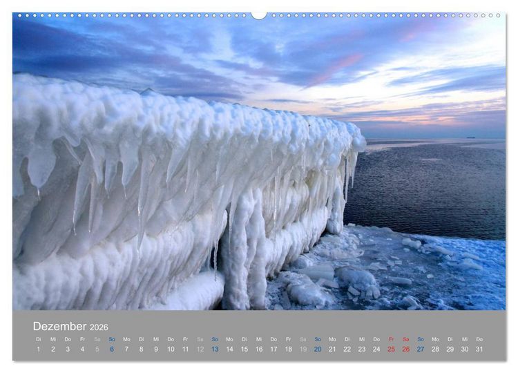 Produktbild: PLANET USEDOM Sonnenaufg&auml;nge (Wandkalender 2026 DIN A2 quer), CALVENDO Monatskalender