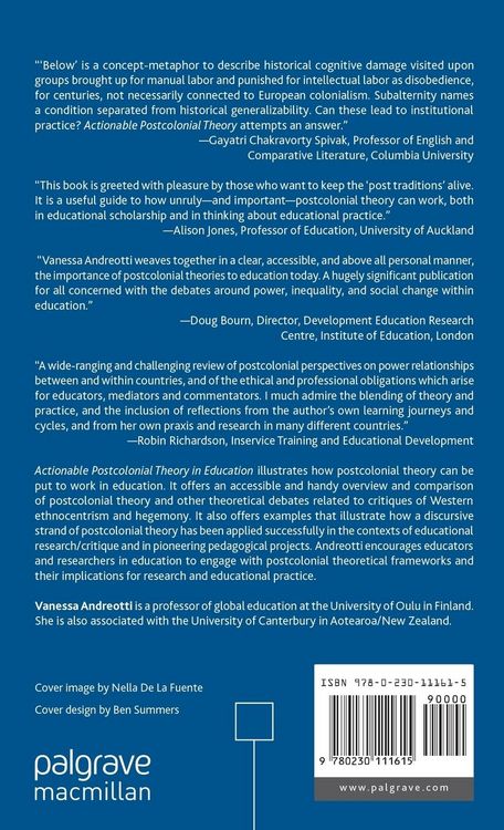 Produktbild: Actionable Postcolonial Theory in Education
