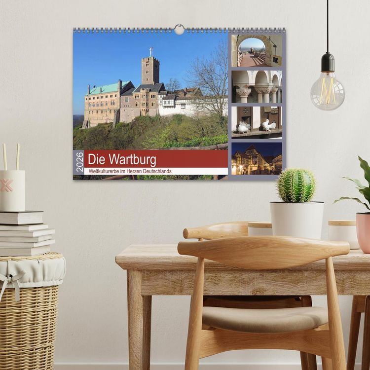 Produktbild: Die Wartburg - Weltkulturerbe im Herzen Deutschlands (Wandkalender 2026 DIN A3 quer), CALVENDO Monatskalender