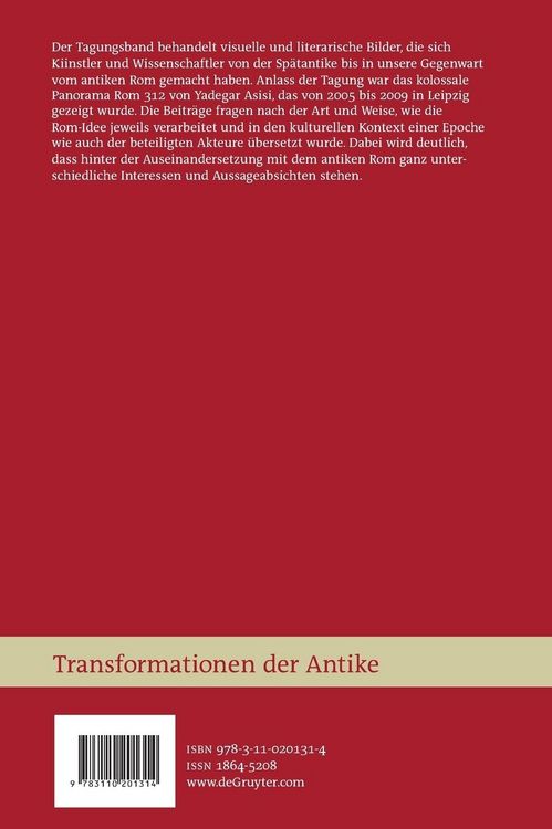 Produktbild: Das antike Rom und sein Bild