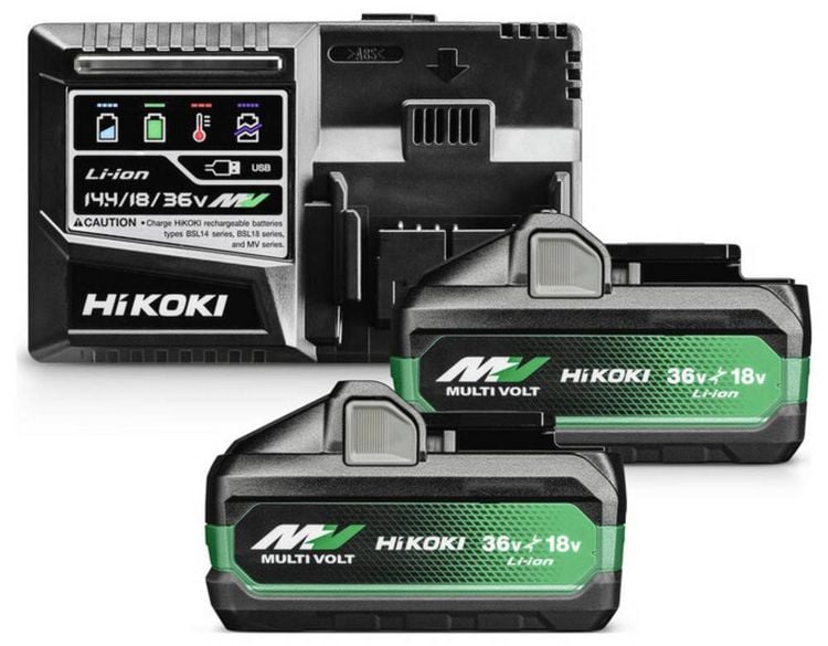 Produktbild: HiKOKI UC18YSL3WJZ Werkzeug-Akku und Ladeger&auml;t 18 V, 36V 4 Ah, 8Ah
