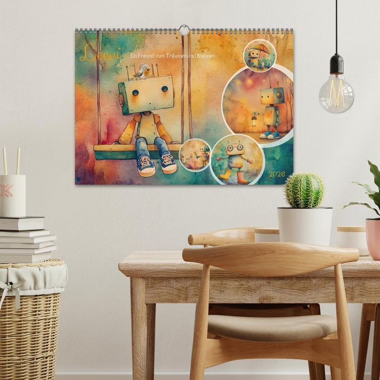 Produktbild: Leevi - Ein Freund zum Tr&auml;umen und Staunen (Wandkalender 2026 DIN A3 quer), CALVENDO Monatskalender
