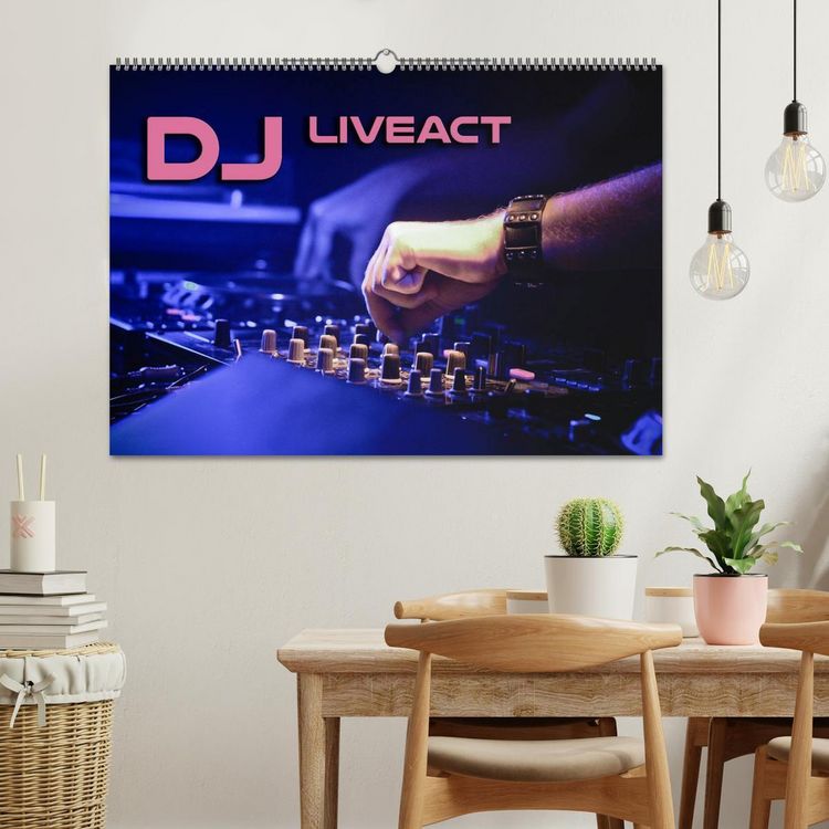Produktbild: DJ Liveact (Wandkalender 2026 DIN A2 quer), CALVENDO Monatskalender