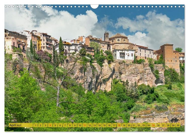 Produktbild: Die h&auml;ngenden H&auml;user von Cuenca (Wandkalender 2027 DIN A3 quer), CALVENDO Monatskalender