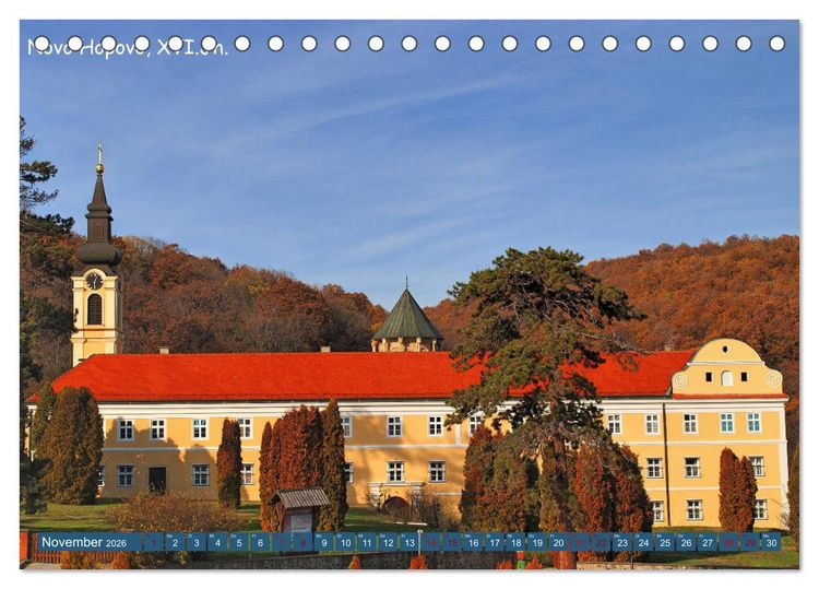 Produktbild: Serbien - Das Land der Kl&ouml;ster (Tischkalender 2026 DIN A5 quer), CALVENDO Monatskalender