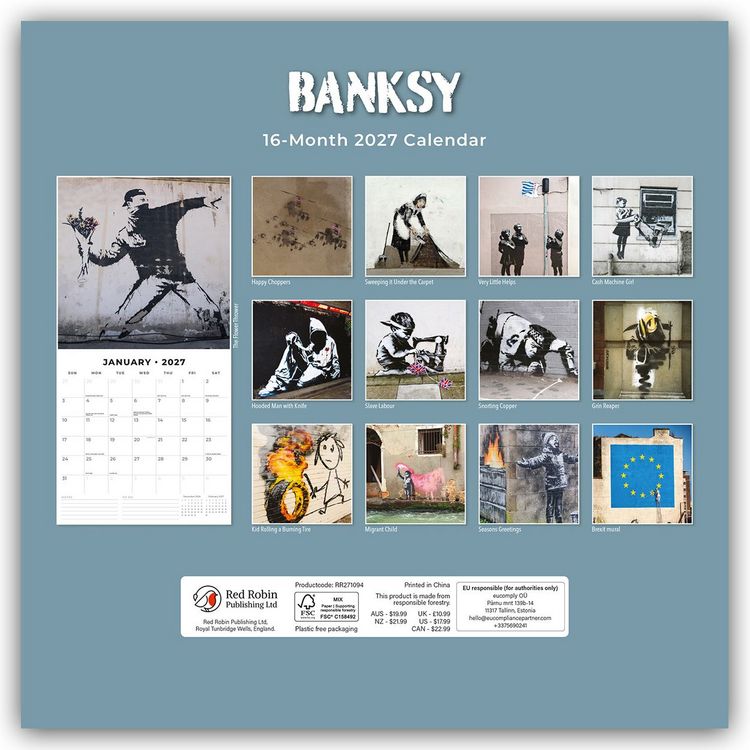 Produktbild: Banksy 2027 &ndash; 16-Monatskalender