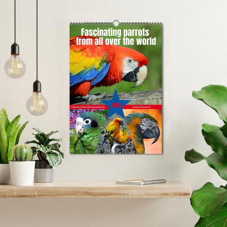Produktbild: Fascinating parrots from all over the world (Wall Calendar 2026 DIN A3 portrait), CALVENDO 12 Month Wall Calendar