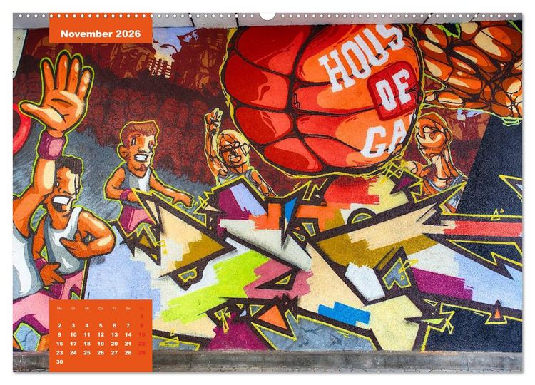 Produktbild: Graffiti (hochwertiger Premium Wandkalender 2026 DIN A2 quer), Kunstdruck in Hochglanz