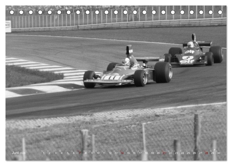 Produktbild: Grand Prix - Formel-Rennen 1972-1977 (Tischkalender 2026 DIN A5 quer), CALVENDO Monatskalender