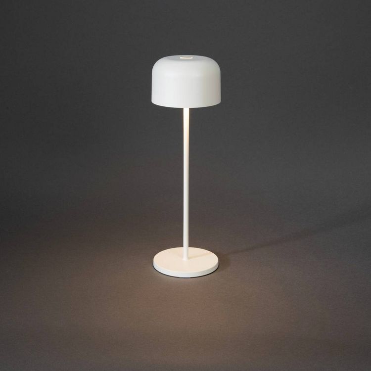Produktbild: Konstsmide 7834-250 Lille LED-Akku-Tischlampe 3.5W Warmwei&szlig; Wei&szlig;
