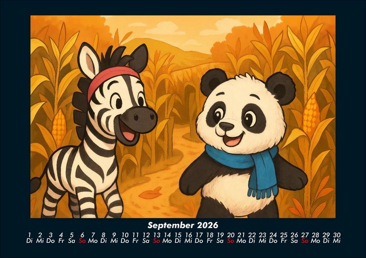 Produktbild: Zara & Pippin - Beste Freunde f&uuml;rs Jahr 2026 Fotokalender DIN A4