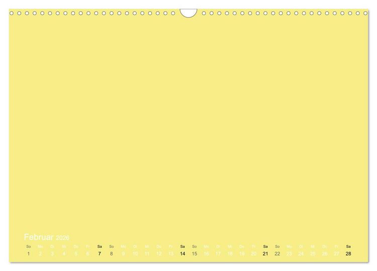 Produktbild: Bastelkalender - Gelb (Wandkalender 2026 DIN A3 quer), CALVENDO Monatskalender