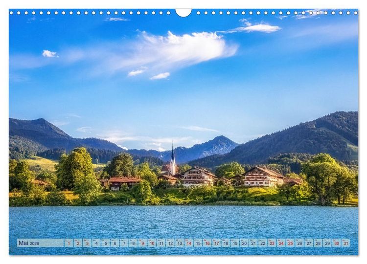 Produktbild: Malerischer Tegernsee (Wandkalender 2026 DIN A3 quer), CALVENDO Monatskalender
