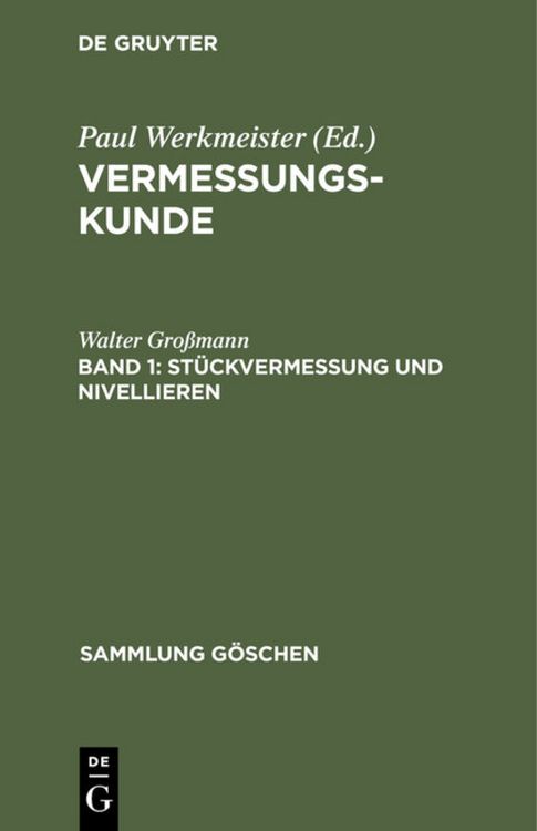 Produktbild: St&uuml;ckvermessung und Nivellieren
