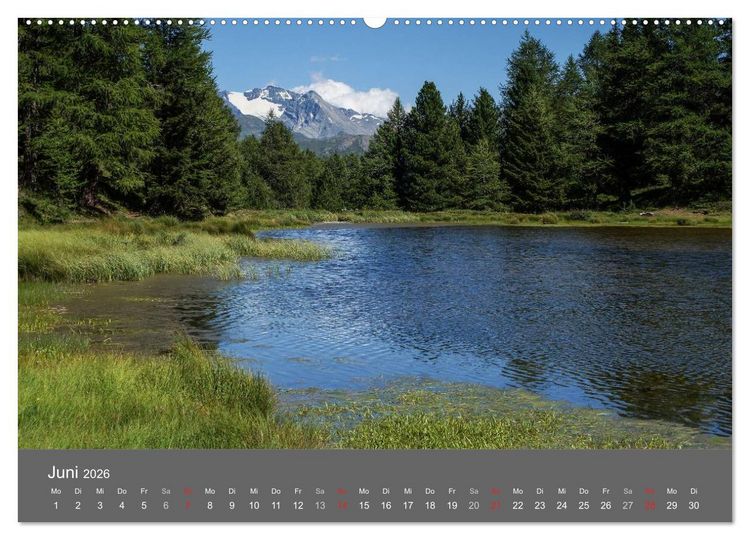 Produktbild: Wallis. Perle der Schweiz (Wandkalender 2026 DIN A2 quer), CALVENDO Monatskalender
