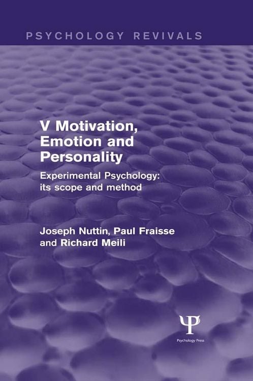 Produktbild: Experimental Psychology Its Scope and Method: Volume V (Psychology Revivals)