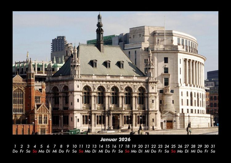 Produktbild: London 2026 Fotokalender DIN A3
