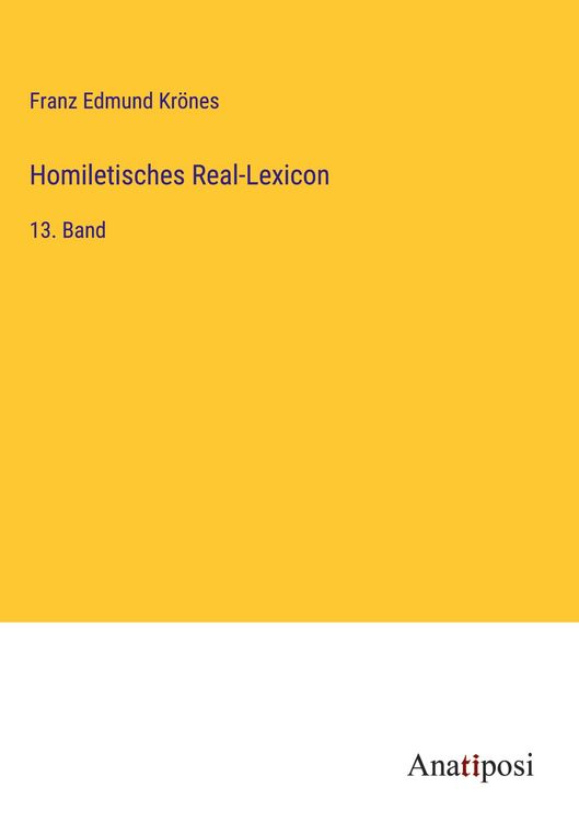 Produktbild: Homiletisches Real-Lexicon