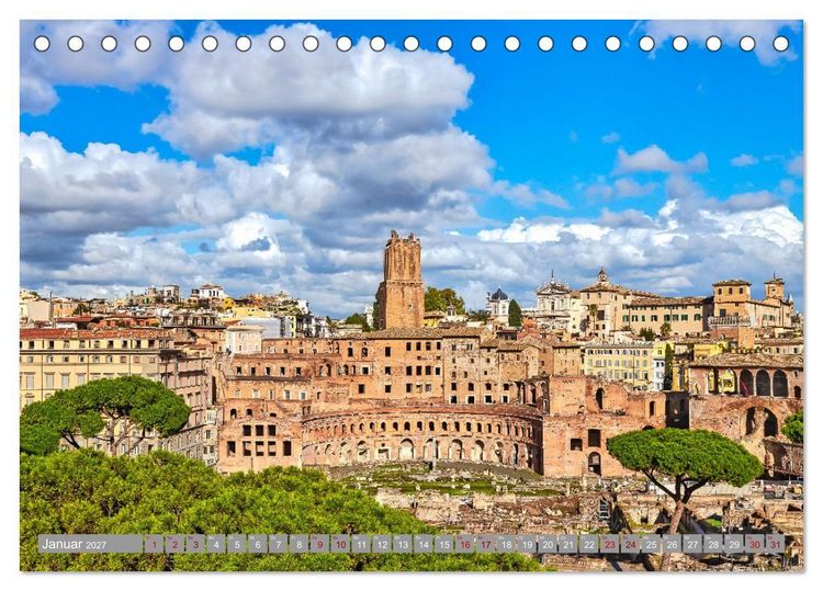 Produktbild: Rom - Ewige Stadt am Tiber (Tischkalender 2027 DIN A5 quer), CALVENDO Monatskalender