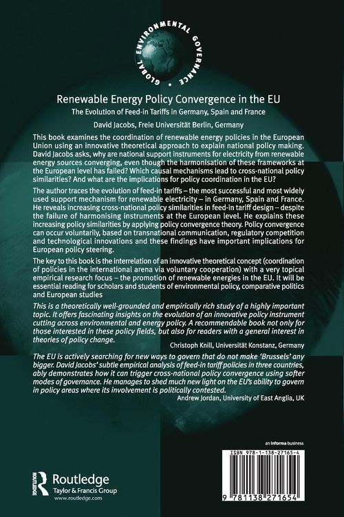 Produktbild: Renewable Energy Policy Convergence in the EU
