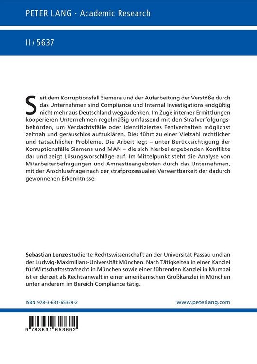 Produktbild: Compliance, Internal Investigations und Beschuldigtenrechte