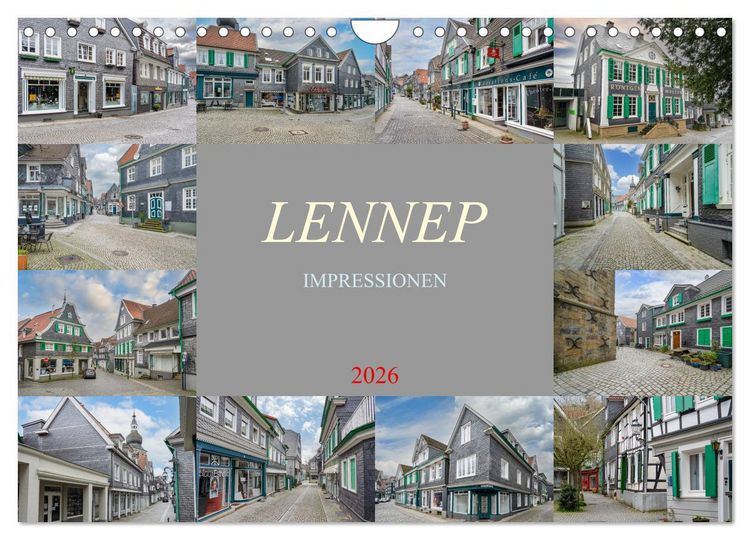 Produktbild: Lennep Impressionen (Wandkalender 2026 DIN A4 quer), CALVENDO Monatskalender