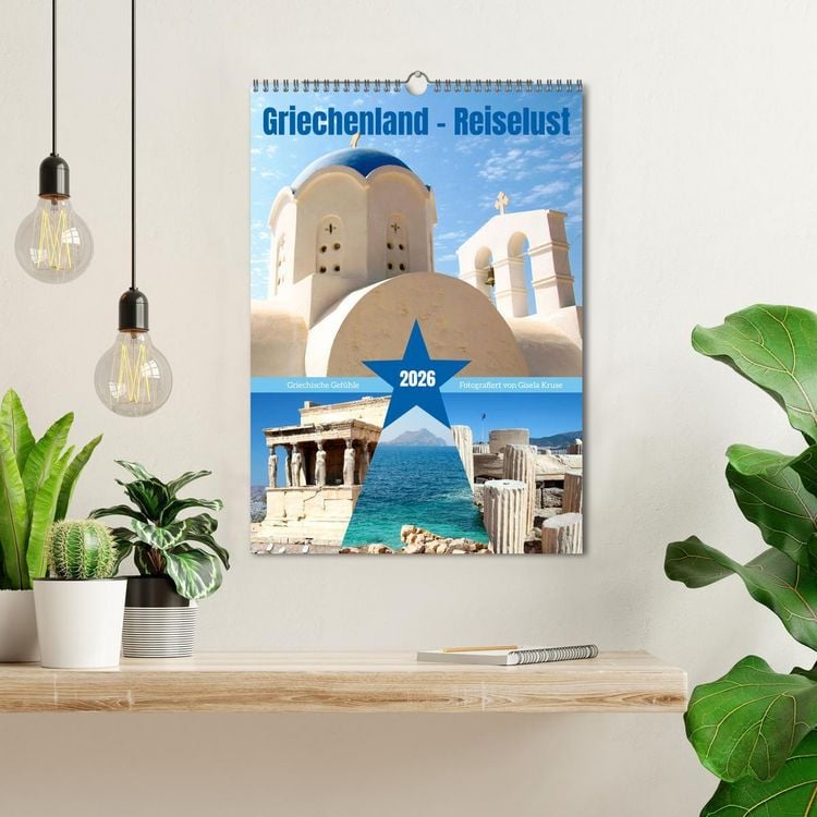 Produktbild: Griechenland - Reiselust (Wandkalender 2026 DIN A3 hoch), CALVENDO Monatskalender