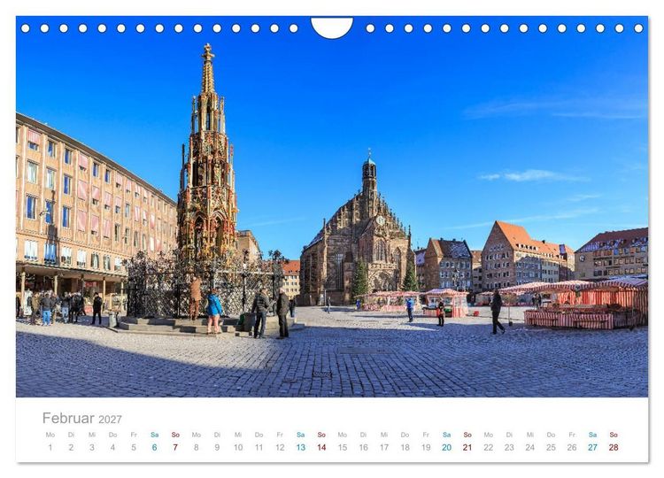 Produktbild: N&uuml;rnberg - Stadt der Br&uuml;cken und Geschichte (Wandkalender 2027 DIN A4 quer), CALVENDO Monatskalender