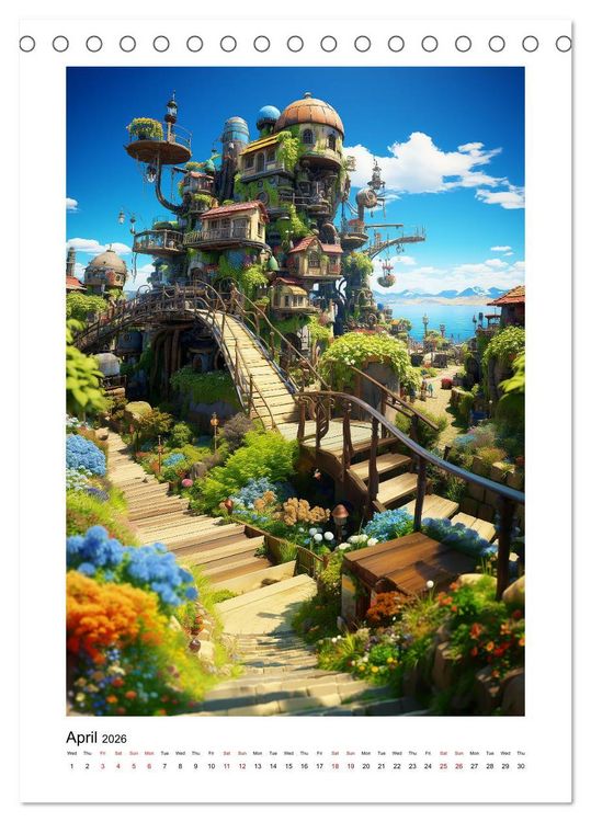 Produktbild: Incredibly Cool Places (Desk Calendar 2026 DIN A5 portrait), CALVENDO 12 Month DeskCalendar