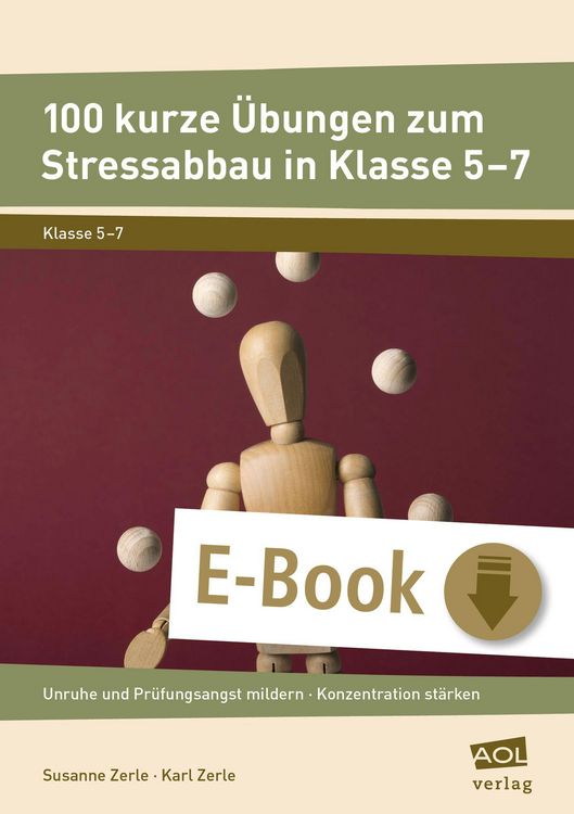 Produktbild: 100 kurze &Uuml;bungen zum Stressabbau in Klasse 5-7