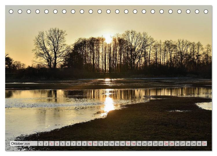 Produktbild: Hochwasser als Teil der Umwelt (Tischkalender 2026 DIN A5 quer), CALVENDO Monatskalender