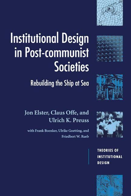 Produktbild: Institutional Design in Post-Communist Societies