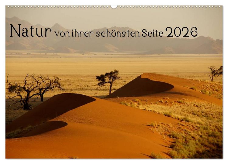 Produktbild: Natur von ihrer sch&ouml;nsten Seite 2026 (Wandkalender 2026 DIN A2 quer), CALVENDO Monatskalender