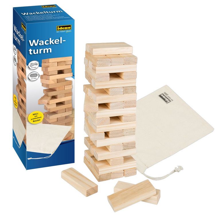 Produktbild: Idena Wackelturm 26x8x8cm 54 Teile
