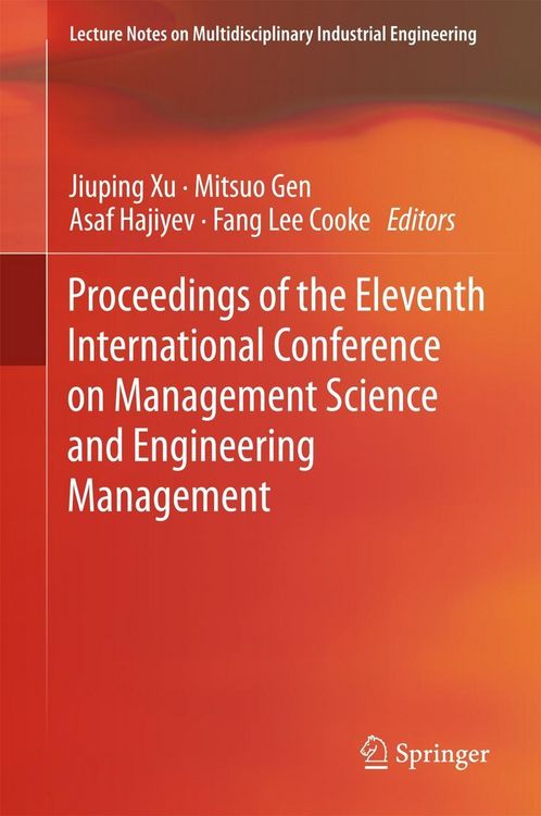 Produktbild: Proceedings of the Eleventh International Conference on Management Science and Engineering Management