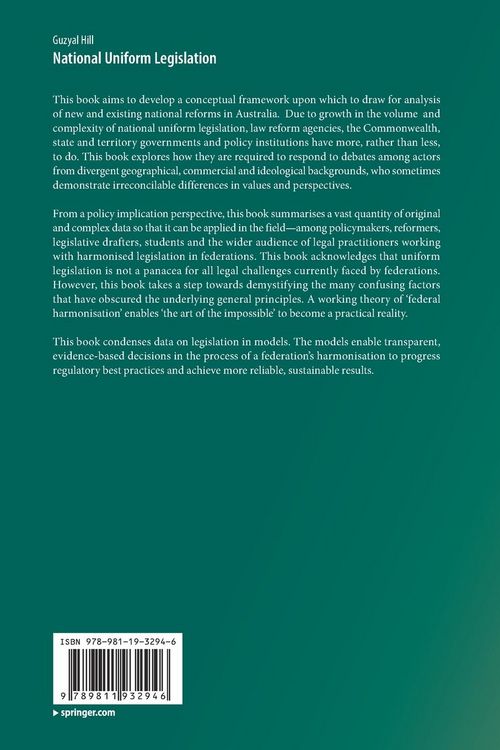 Produktbild: National Uniform Legislation