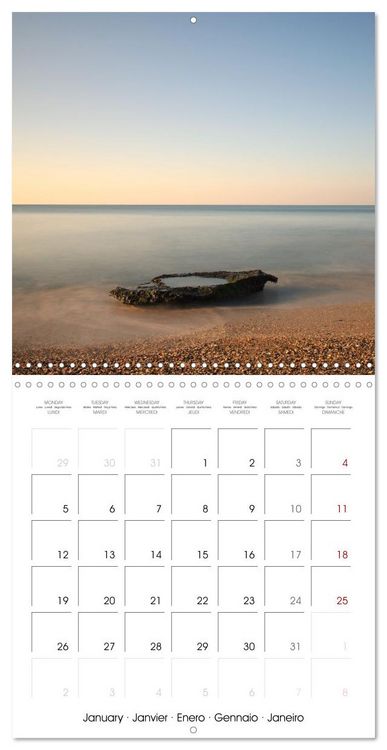 Produktbild: H&eacute;rault Cap d'Agde (Calendrier mural carr&eacute; 2026 30x30 cm) Calendrier double avec une page pour vos prises de notes