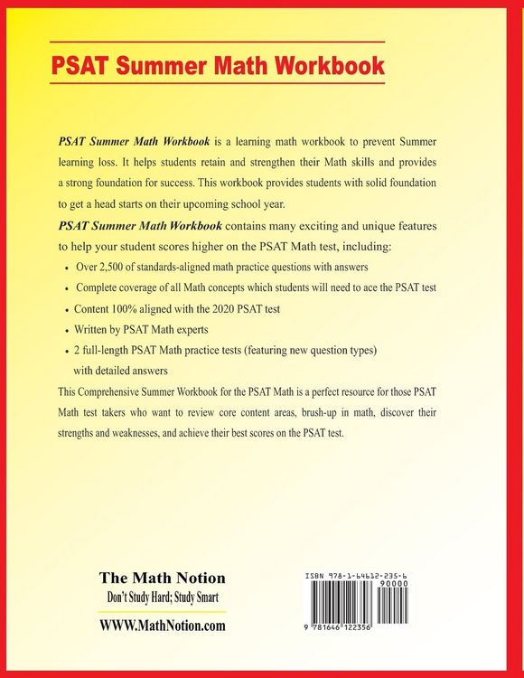Produktbild: PSAT Summer Math Workbook