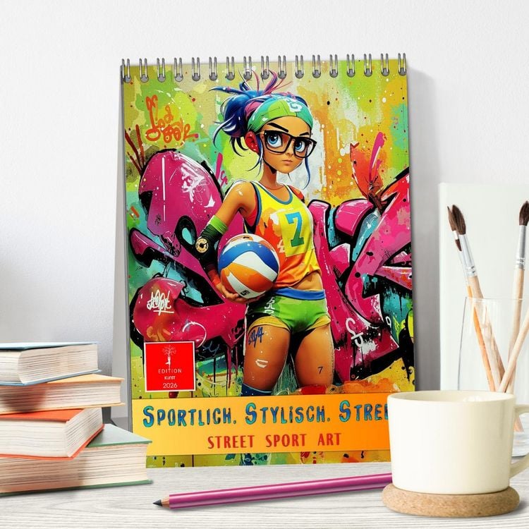 Produktbild: Sportlich. Stylisch. Street. (Tischkalender 2026 DIN A5 hoch), CALVENDO Monatskalender