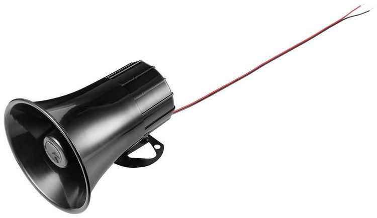 Produktbild: TRU COMPONENTS TC-10475812 Alarmsirene Ger&auml;usch-Entwicklung: 105 dB 15 W Spannung: 12 V/DC Sirenenton 1 St.