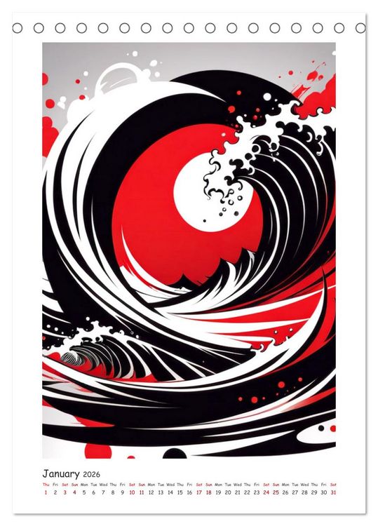 Produktbild: Essence of abstraction (Desk Calendar 2026 DIN A5 portrait), CALVENDO 12 Month DeskCalendar