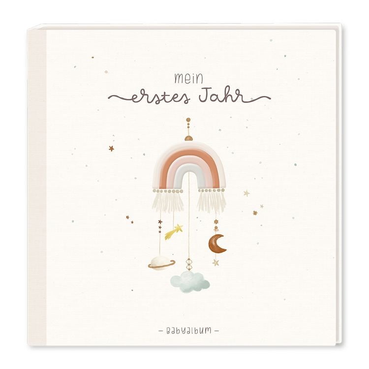 Produktbild: Baby-Album mit Stickerei Mein erstes Jahr