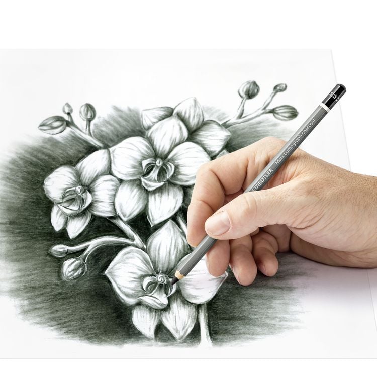 Produktbild: STAEDTLER Kohlestift Mars Lumograph charcoal, 3er set