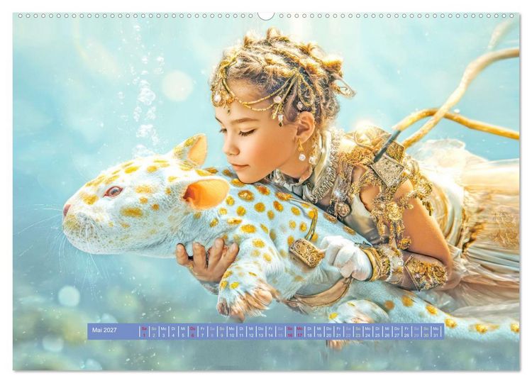 Produktbild: Als ich von einer Wasserkreatur tr&auml;umte - Fantasiewerke (hochwertiger Premium Wandkalender 2027 DIN A2 quer), Kunstdruck in Hochglanz