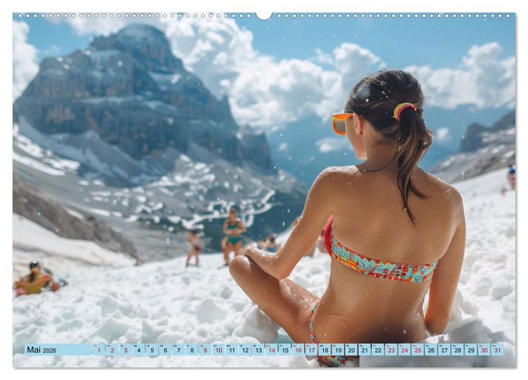 Produktbild: Eisbaden (Wandkalender 2026 DIN A2 quer), CALVENDO Monatskalender
