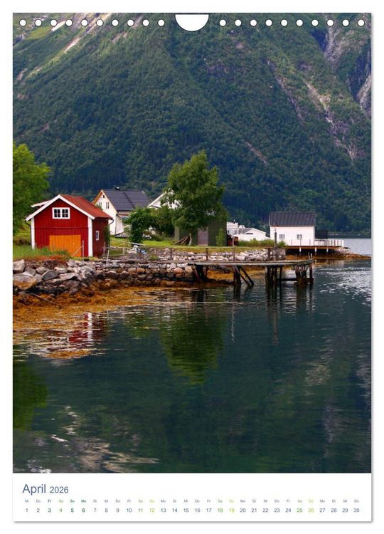 Produktbild: Norwegen - Unterwegs im Fjordland (Wandkalender 2026 DIN A4 hoch), CALVENDO Monatskalender